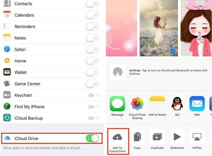 Как сохранить фотографии на iCloud Drive с iPhone