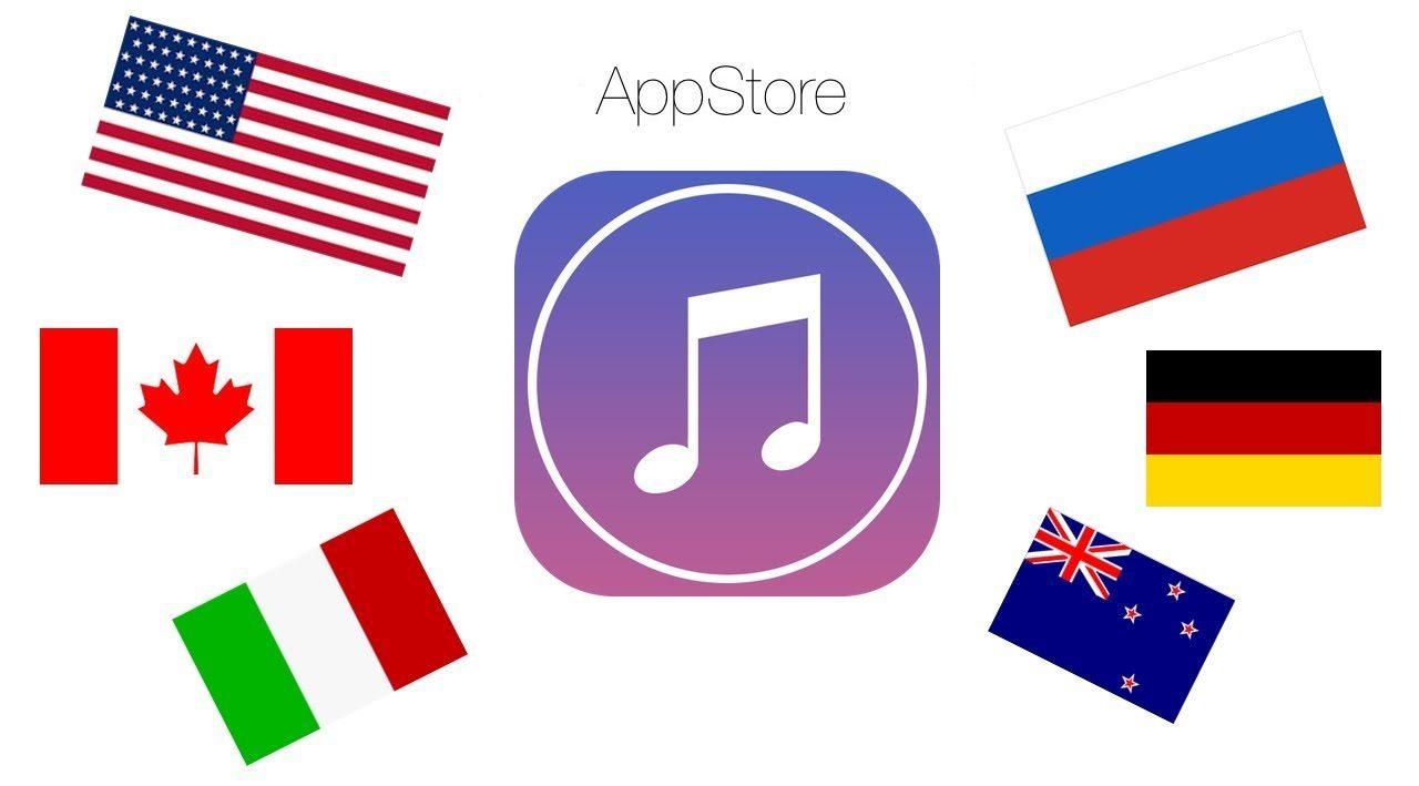 как поменять страну в app store