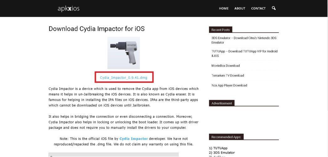 Как установить Cydia Impactor на Айфон